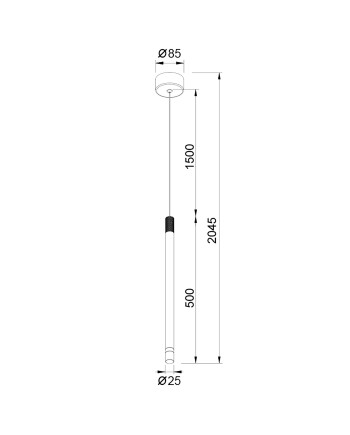 MOANA * COLGANTE 1L LED 7W - LATON